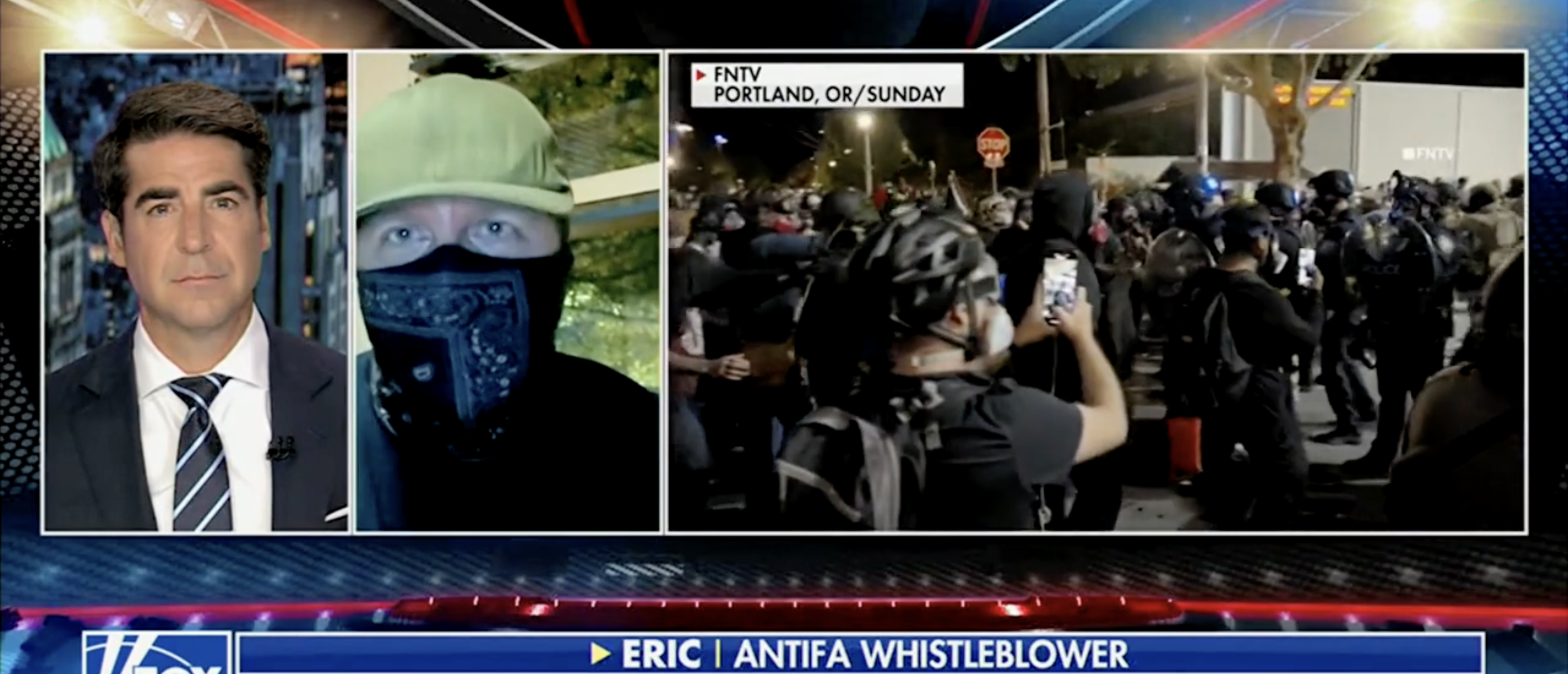 Eric on "Jesse Watters Primetime" discussing antifa [Screenshot/Fox News/"Jesse Watters Primetime"]